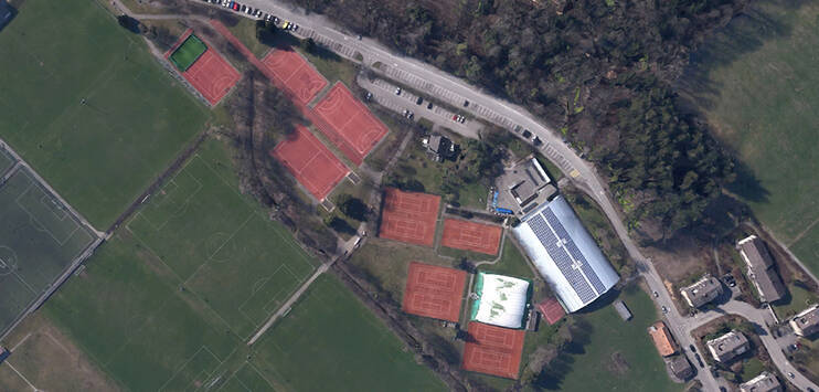 Langfristig plant der Verein «NetzwerkSport» mit dem «SportZentrum Ostschweiz» die Erstellung und Etablierung eines Leistungssportzentrums für Sporttalente aus der Region. (Screenshot: Google Maps)