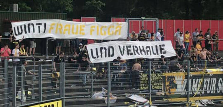 FC Schaffhausen Fans sorgen für Eklat. (Bild: facebook.com/Toja Rauch)