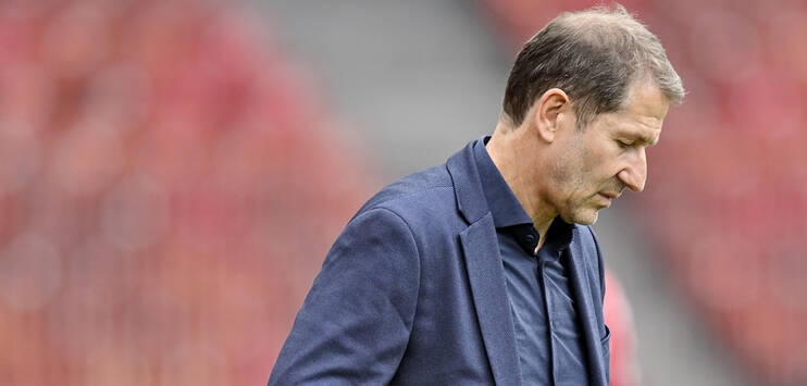 FCZ Trainer Franco Foda nach der Niederlage des FC Zürich gegen den FC Sion. (Bild: KEYSTONE/Walter Bieri)