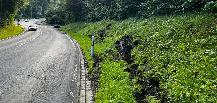 Die Spuren deuten auf einen Unfall hin. (Bild: Stadtpolizei St.Gallen)