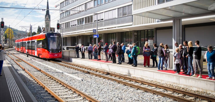 Die Appenzeller Bahnen werden künftig in St.Gallen beim Güterbahnhof eine weitere Haltestelle bedienen. (Archivbild: Appenzeller Bahnen)