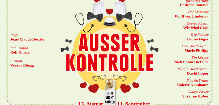 Vom 12. August bis 11. September dann «Ausser Kontrolle». (Bild: SommerTheater Winterthur)