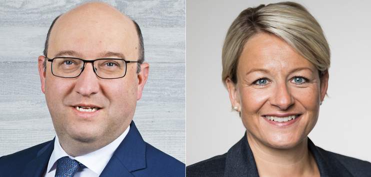 Die Parteileitung schlug ihren Delegierten Beat Tinner und Christine Bolt vor. (Bild: FDP SG)